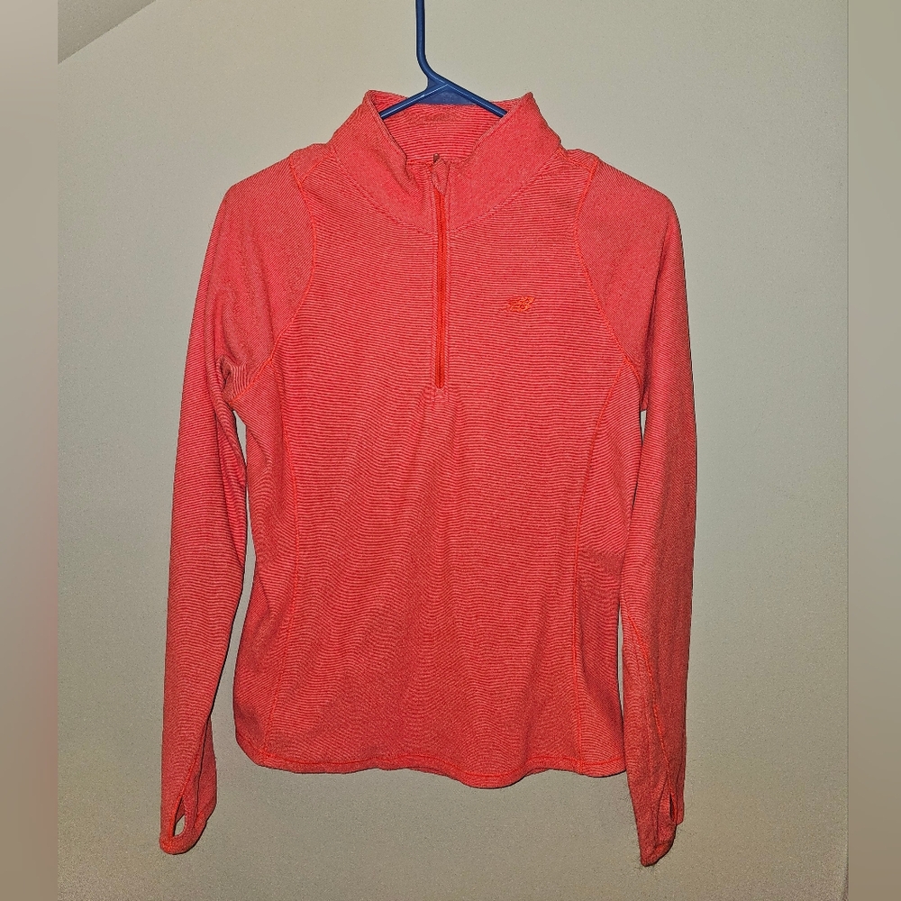 New Balance Coral Half-Zip Pullover